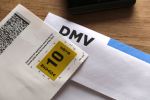 New License Plate Sticker Tag in mail